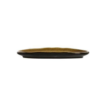 Porto Brasil AMBER SHALLOW OVAL PR ORGANIC STONEWARE dia. 6.5x3.15"  SKU: '1521477101