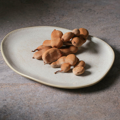 Porto Brasil LATTE OVAL DINNER PLATE ORGANIC STONEWARE dia. 12.2"  SKU: '15314108501