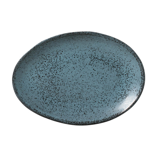 Porto Brasil NIGHT SKY OVAL DESSERT PLATE ORGANIC STONEWARE dia. 8.86"  SKU: '1541477201