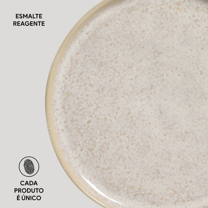 Porto Brasil LATTE BREAD PLATE STONEWARE dia. 6.1x0.63"  SKU: '15931108501