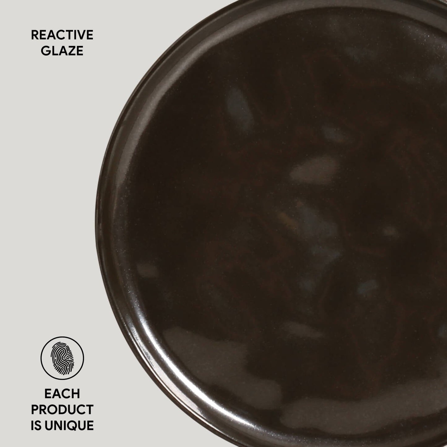 Porto Brasil METALLICA BREAD PLATE STONEWARE dia. 6.1x0.63"  SKU: '15931109301