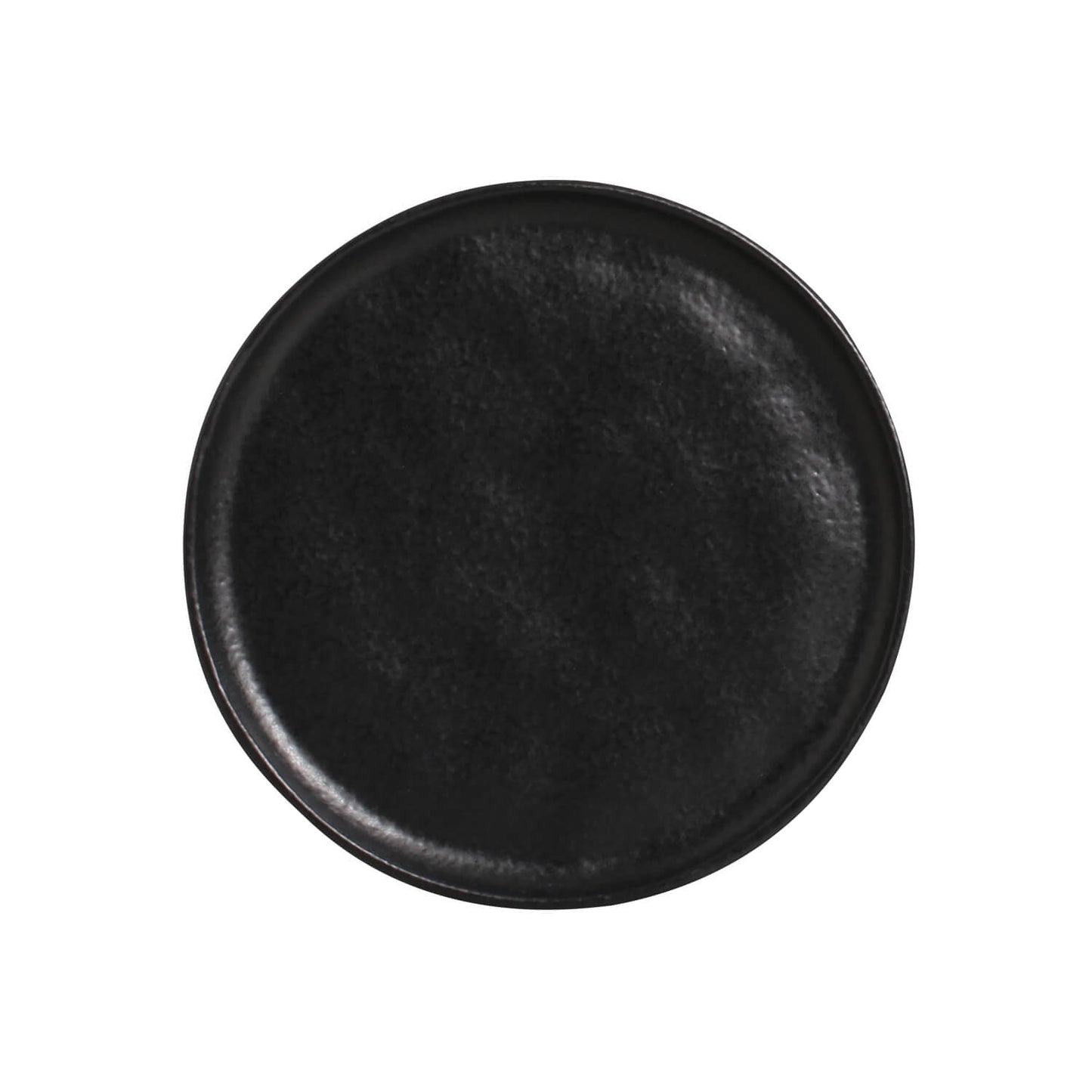 Porto Brasil MATTE BLACK BREAD PLATE STONEWARE dia. 6.1x0.63"  SKU: '1593173901