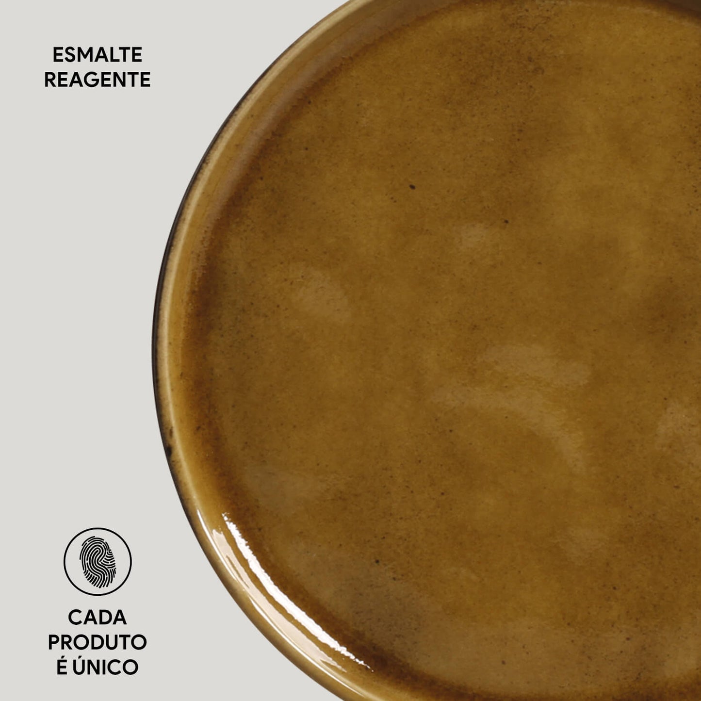 Porto Brasil AMBER BREAD PLATE STONEWARE dia. 6.1x0.63"  SKU: '1593177101