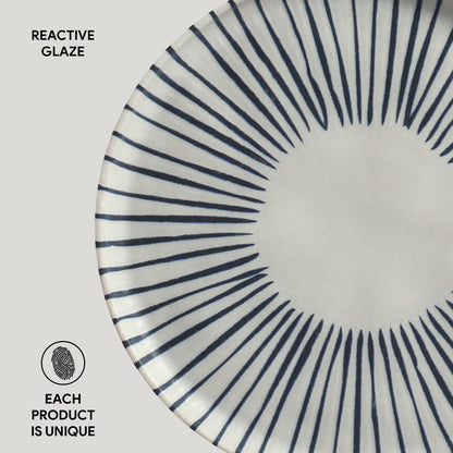 Porto Brasil ELEMENTO BREAD PLATE STONEWARE dia. 6.1x0.63"  SKU: '1593193101