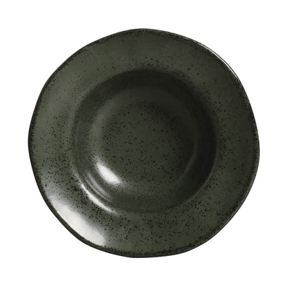 Porto Brasil GREENERY DEEP RIM PLATE  STONEWARE dia. 7.48x2.17"  SKU: '16014106501