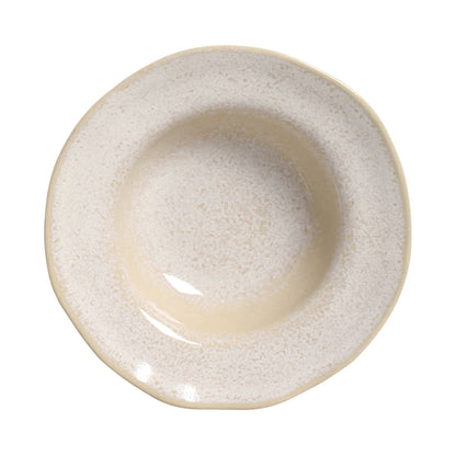Porto Brasil LATTE DEEP RIM PLATE  STONEWARE dia. 7.48x2.17"  SKU: '16014108501