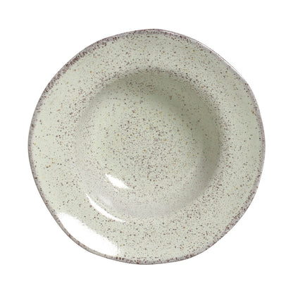 Porto Brasil PISTACHE DEEP RIM PLATE  STONEWARE dia. 7.48x2.17"  SKU: '16014108801