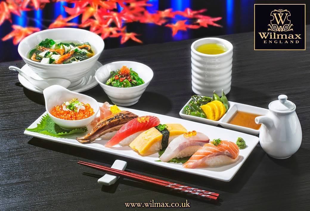 Wilmax Fine Porcelain Sushi/Canape Dish  14" X 5.5" | 36 X 14 Cm SKU: WL-992016/A