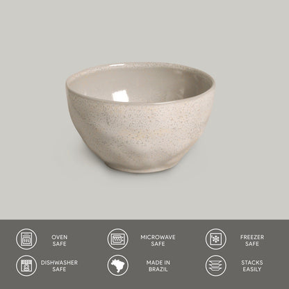 Porto Brasil LATTE BOWL ORGANIC STONEWARE dia. 5.24"  SKU: '1914108501