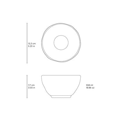 Porto Brasil GREENERY BOWL ORGANIC STONEWARE dia. 5.24"  SKU: '191495801