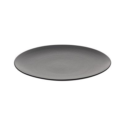 Round Presentation plate coupe 12" ? - Black 12" 7/16