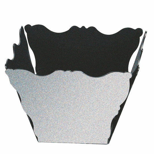 Bread Basket;  Pewter 6-3/8" X 6-3/8" H: 4-1/3"