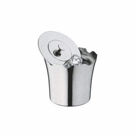 Insulated Ice Bucket With Lid;  Pewter D: 5-1/2" H: 5" C: 24 Oz.