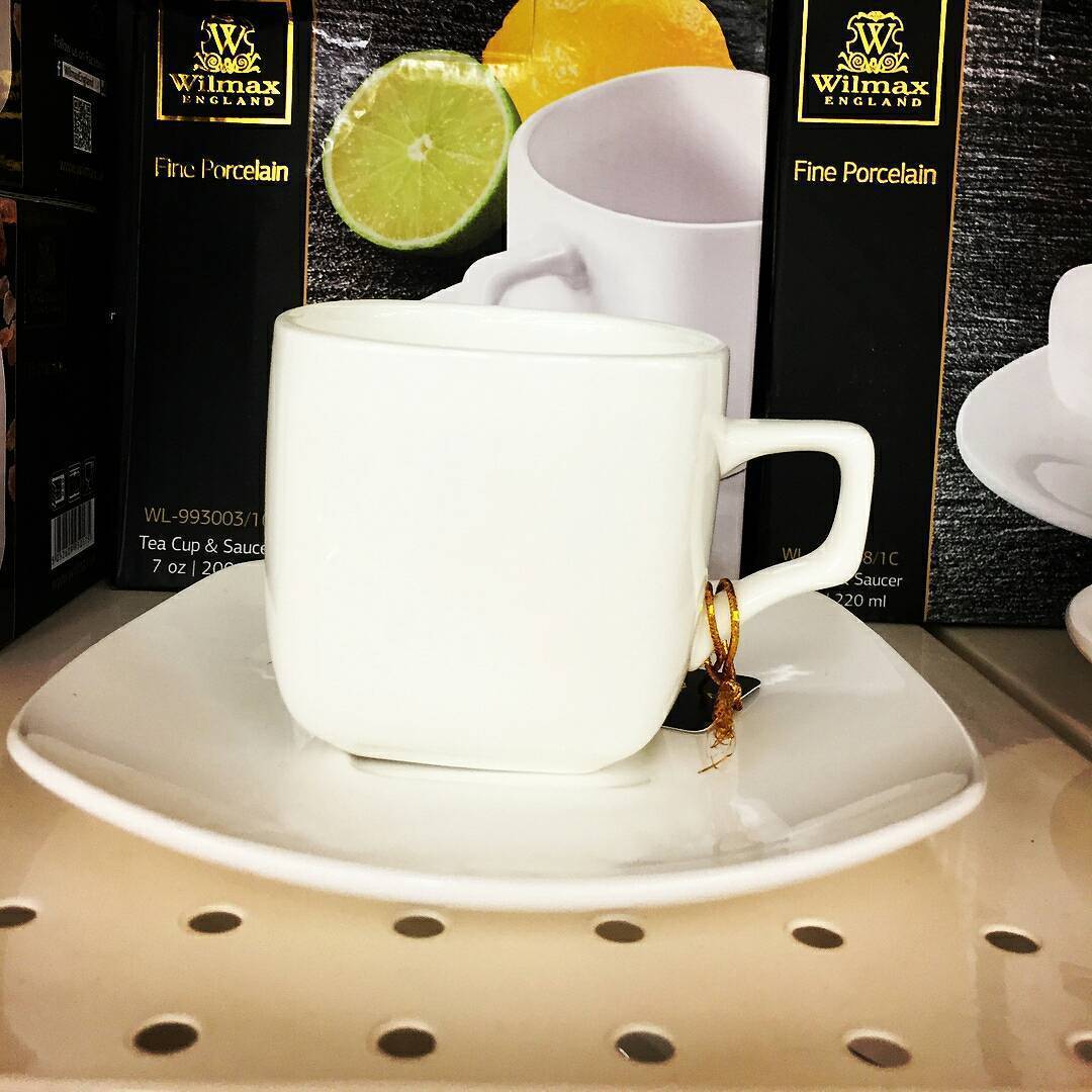 Wilmax Fine Porcelain 3 Oz | 90 Ml Coffee Cup & Saucer SKU: WL-993041/AB