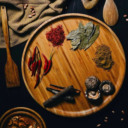 Natural Bamboo Platter 13" | 33 Cm WL-771037/A