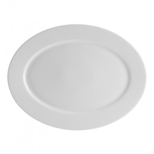 Vista Alegre Broadway White - Medium Oval Platter SKU: 21085912