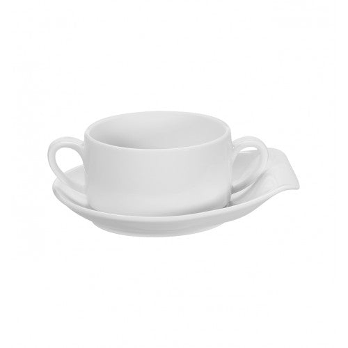 Vista Alegre Multiforma White - Consomme Cup & Saucer 30cl SKU: 21104697