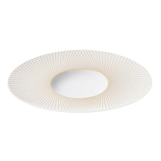 Degrenne Collection Graphique Classique Gold oval gourmet plate: 11.81 inches