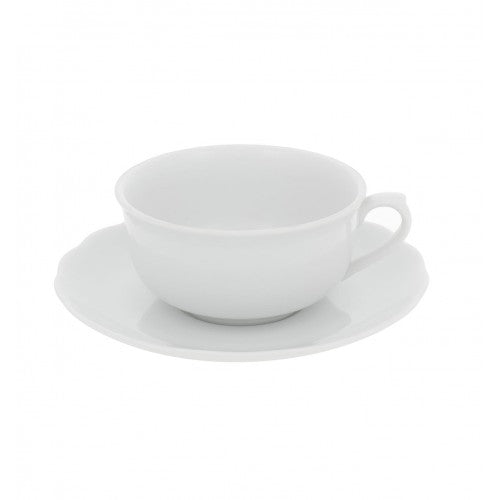 Vista Alegre Braganca White - Coffee Cup & Saucer 2010/10 SKU: 22000169