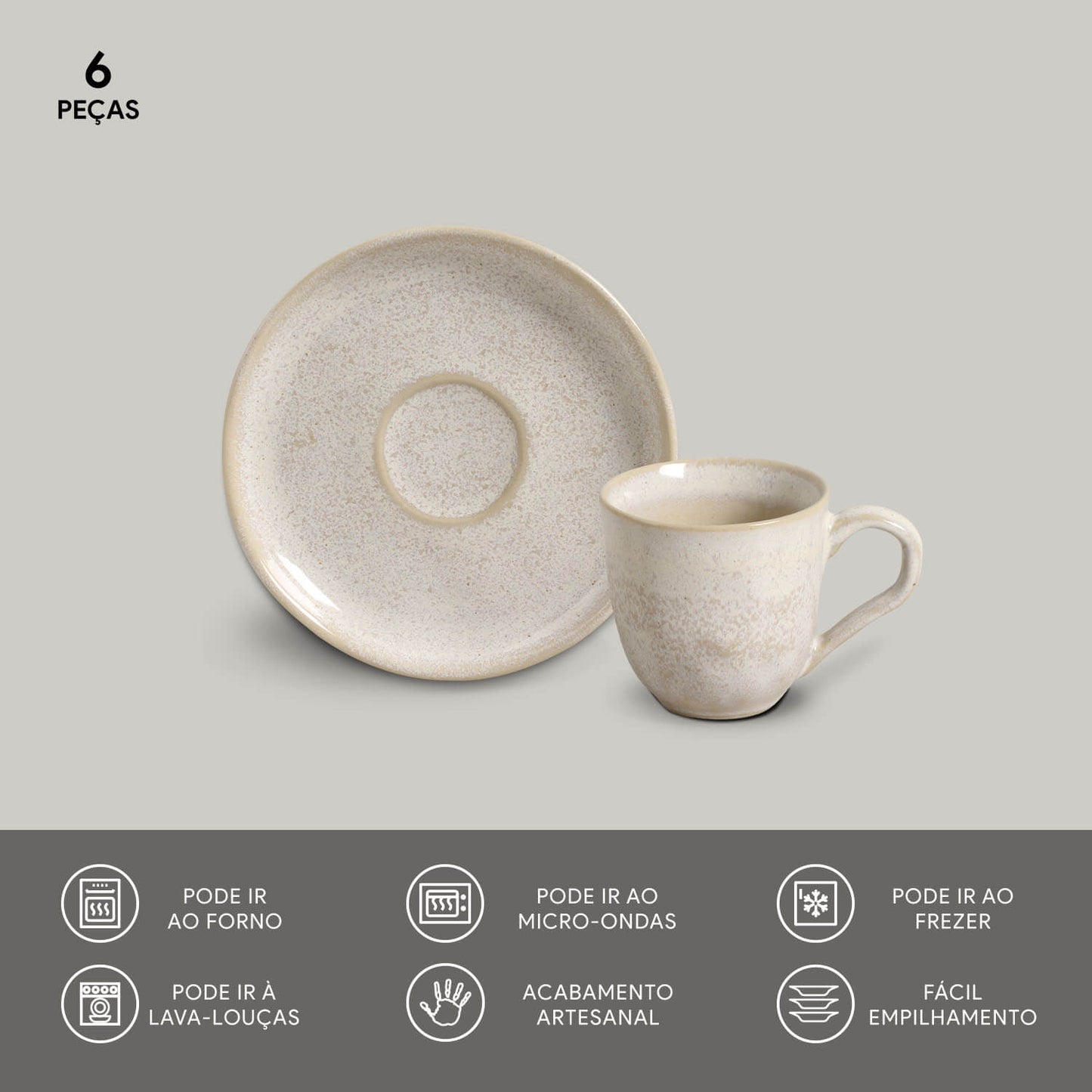 Porto Brasil LATTE ORGANIC COFFEE CUP + BIO SAUCER  SKU: '3531108501