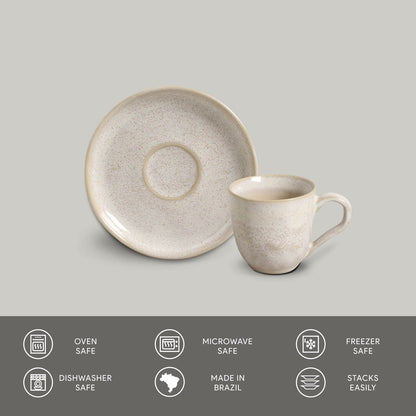 Porto Brasil LATTE ORGANIC COFFEE CUP + BIO SAUCER  SKU: '3531108501
