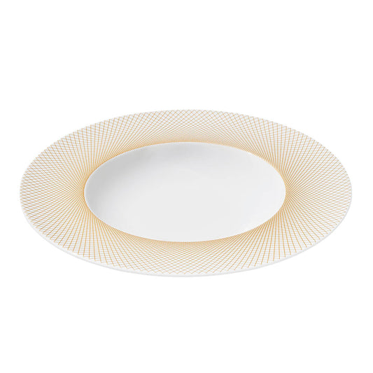 Degrenne Collection Graphique Classique Gold round pasta plate: 11.61 inches