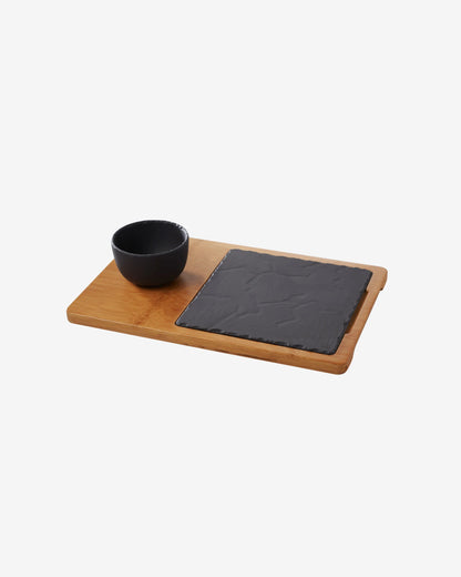 Revol INSPIRED, BY REVOL BASALT LINER TRAY FOR SQ PLATE+BOWL Bamboo SKU: '645196