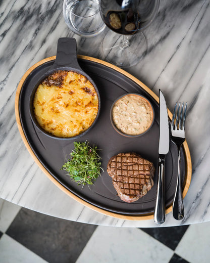 Revol INSPIRED, BY REVOL BASALT LINER TRAY FOR SQ PLATE+BOWL Bamboo SKU: '645196