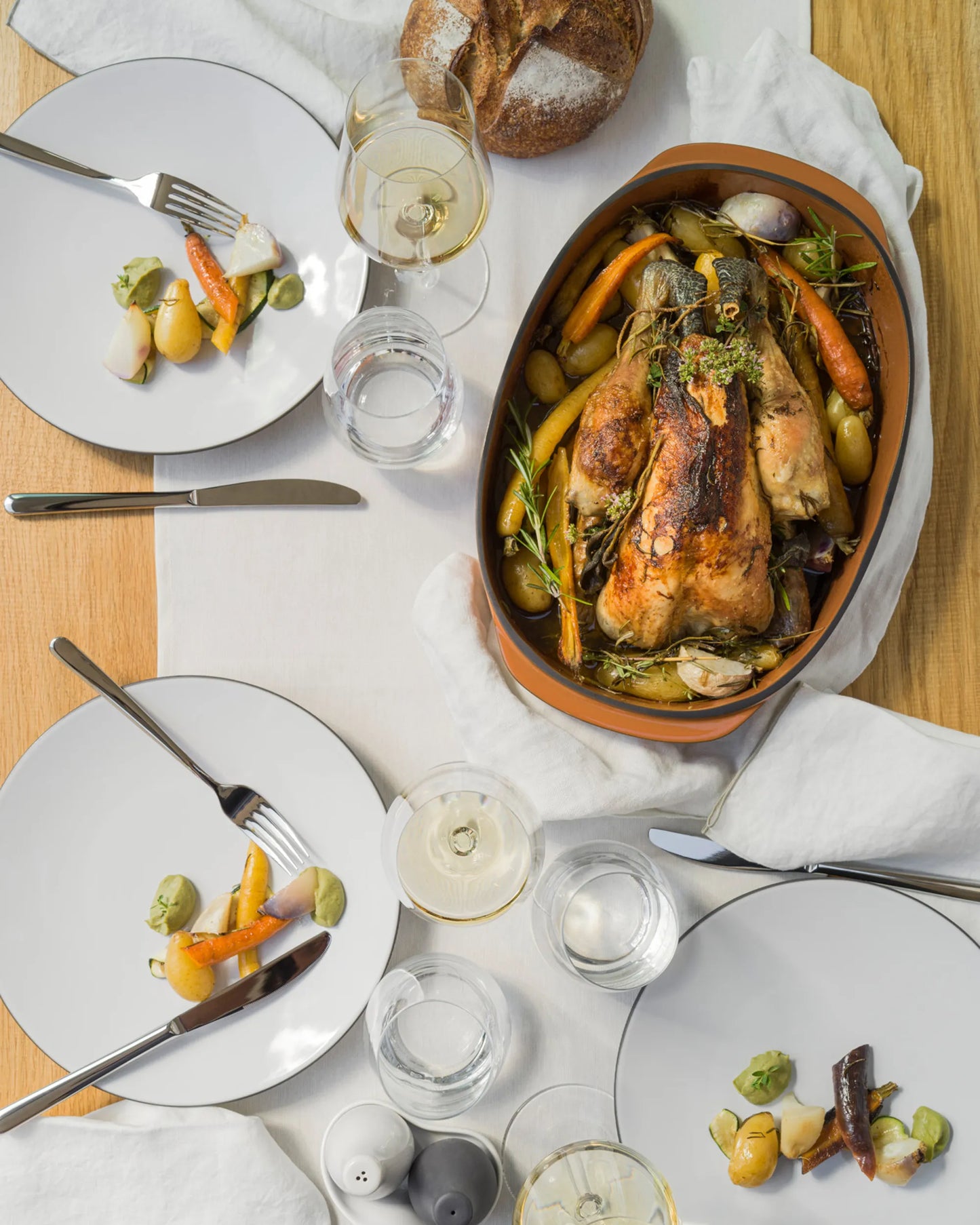 Revol CARACTERE CULINAIRE RECT DISH WITH LID 19X13 White Cumulus SKU: '655268