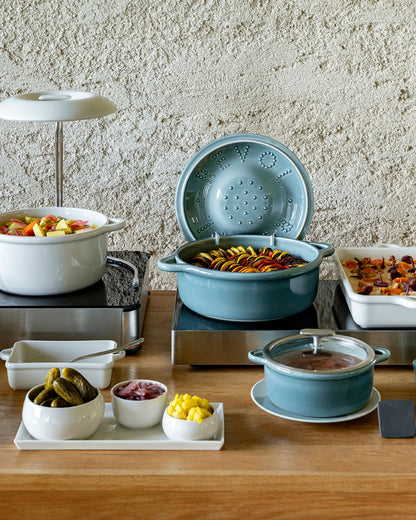 Revol BOMBANCE ROUND COCOTTE 22CM INDUCTION WITHOUT LID Cloud Grey Induction SKU: '660260
