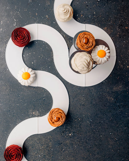 Revol MEALPLAK TABLE RUNNER 1/4 CIRCLE Nacryl White SKU: '660474