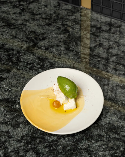 Revol CONFLUENCE ESPRESSO CUP AND SAUCER 8CL Saffron Alabaster white SKU: '660883