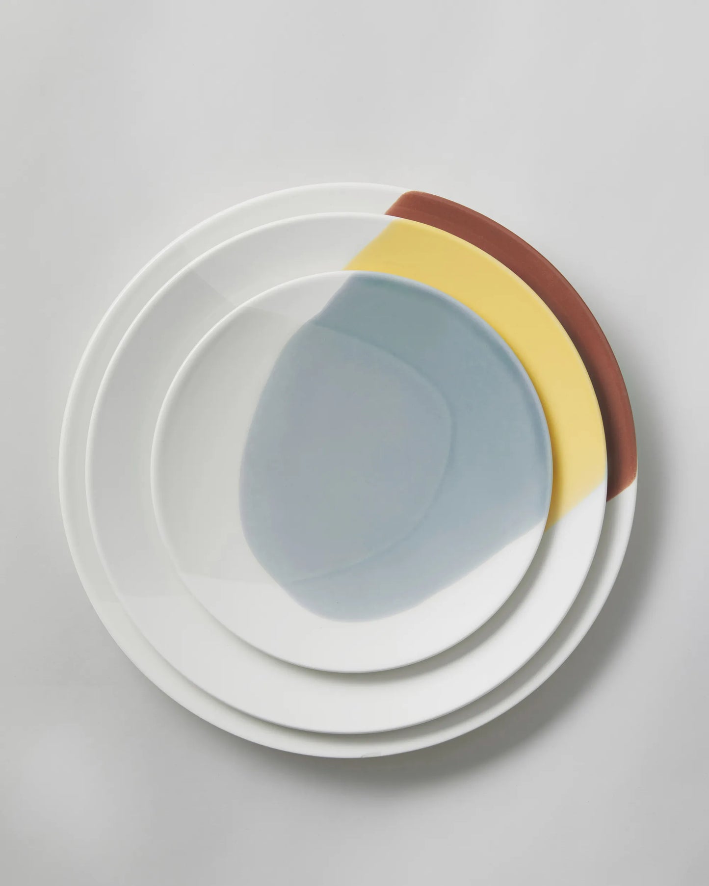 Revol CONFLUENCE DESSERT PLATE 21,5CM Cognac Alabaster white SKU: '660936