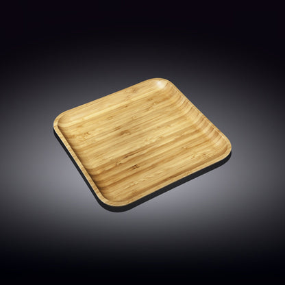 Wilmax Natural Bamboo Plate 8" X 8" | 20,5 Cm X 20.5 Cm SKU: WL-771021/A