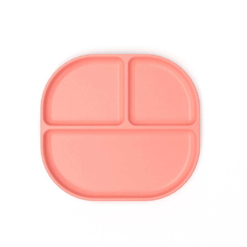 Divided Plate with rim - Coral