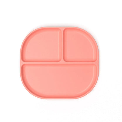 Divided Plate with rim - Coral
