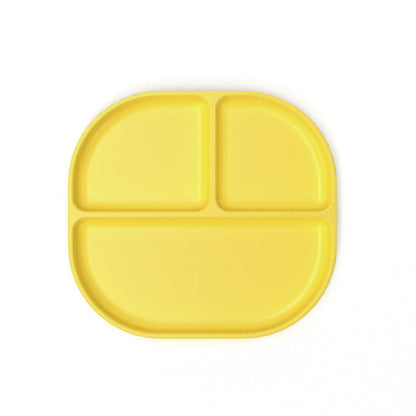 Divided Plate with rim - Lemon