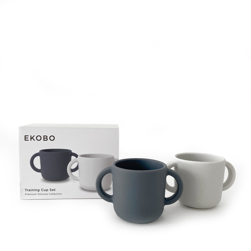 Silicone Training Cup Set - Cloud / Storm