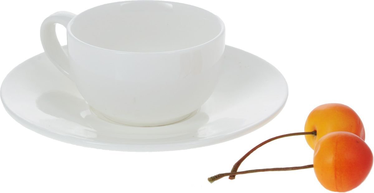 Wilmax Fine Porcelain 3 Oz | 100 Ml Coffee Cup & Saucer SKU: WL-993002/AB