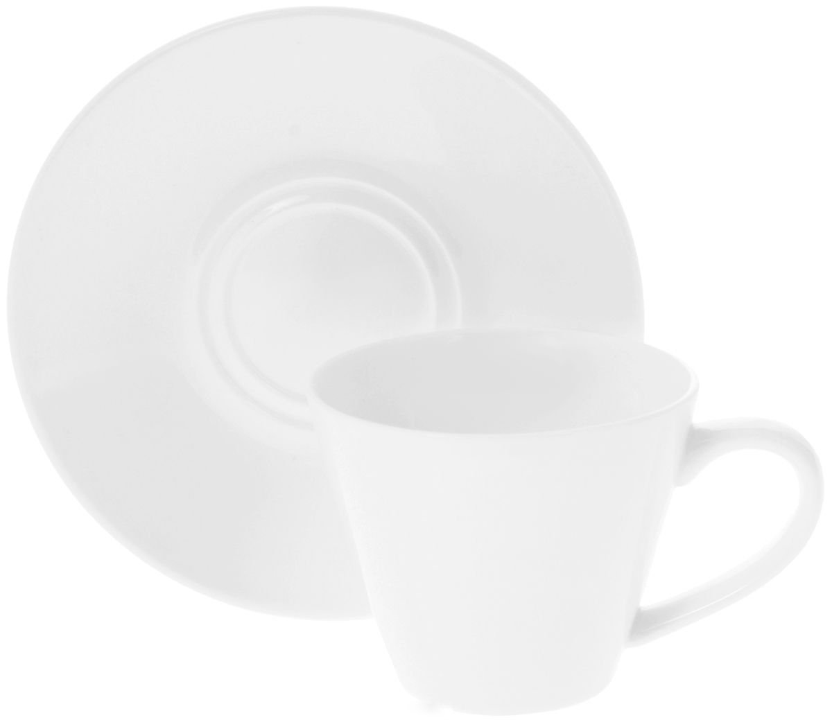 Wilmax Fine Porcelain 6 Oz | 180 Ml Tea Cup & Saucer SKU: WL-993004/AB
