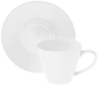 Wilmax Fine Porcelain 6 Oz | 180 Ml Tea Cup & Saucer SKU: WL-993004/AB