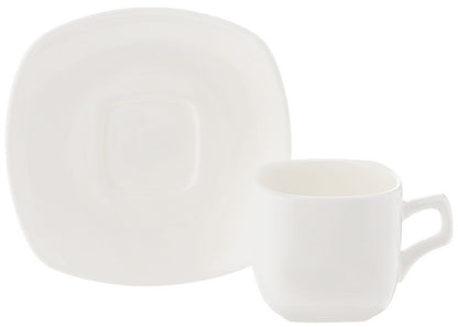 Wilmax Fine Porcelain 3 Oz | 90 Ml Coffee Cup & Saucer SKU: WL-993041/AB