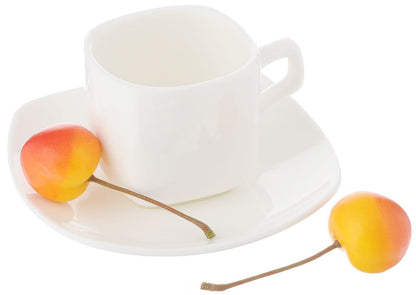 Wilmax Fine Porcelain 3 Oz | 90 Ml Coffee Cup & Saucer SKU: WL-993041/AB