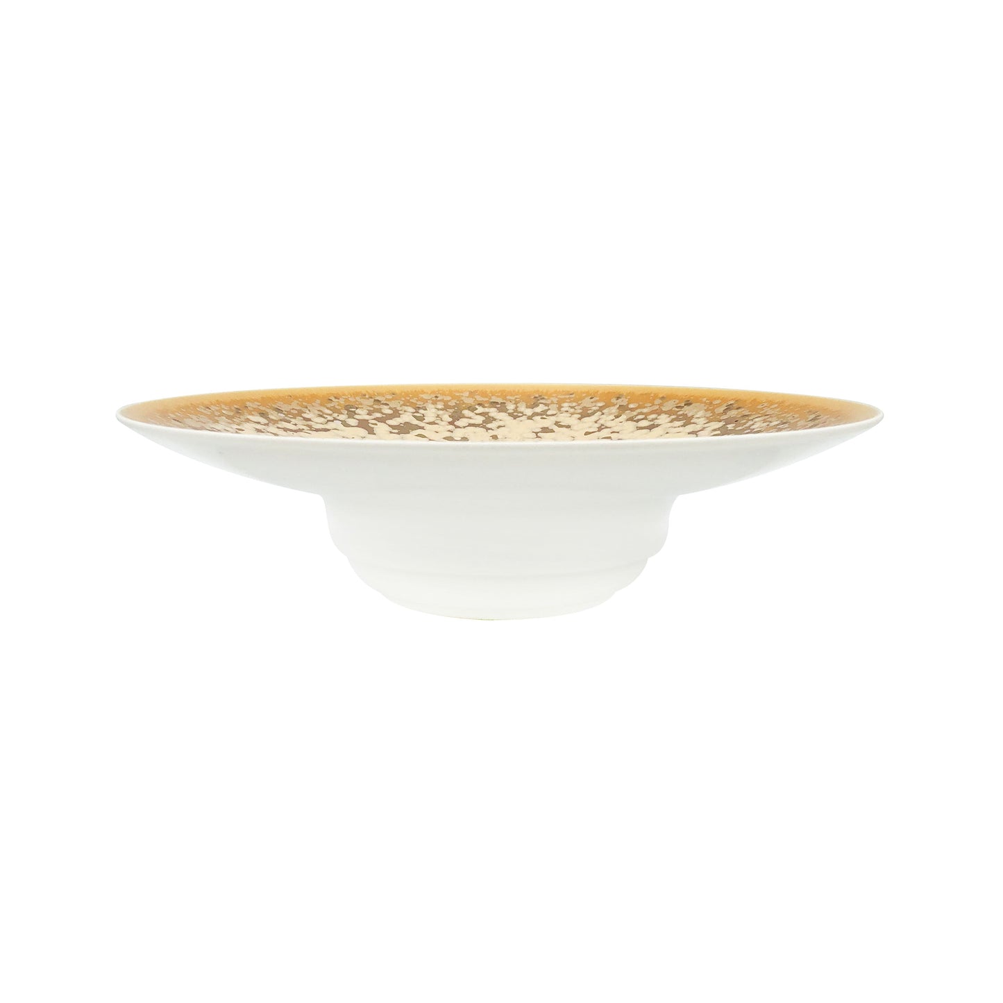 JL Coquet  SONG Ocre - Assiette creuse ? aile GM 10.24 Inch SKU: HOR1023OCRECREM000