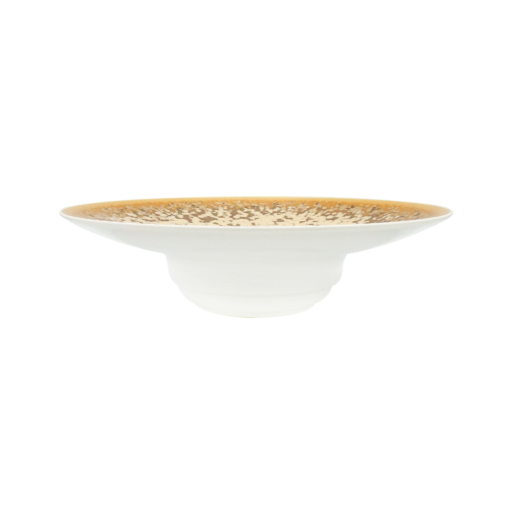 JL Coquet  SONG Ocre - Assiette creuse ? aile GM 10.24 Inch SKU: HOR1023OCRECREM000