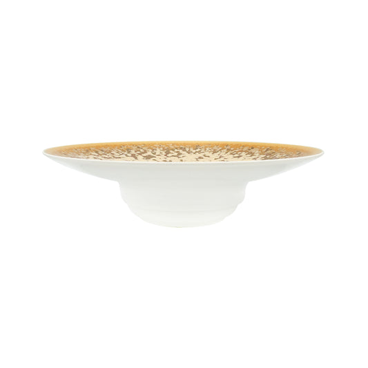 JL Coquet  SONG Ocre - Assiette creuse ? aile GM 10.24 Inch SKU: HOR1023OCRECREM000