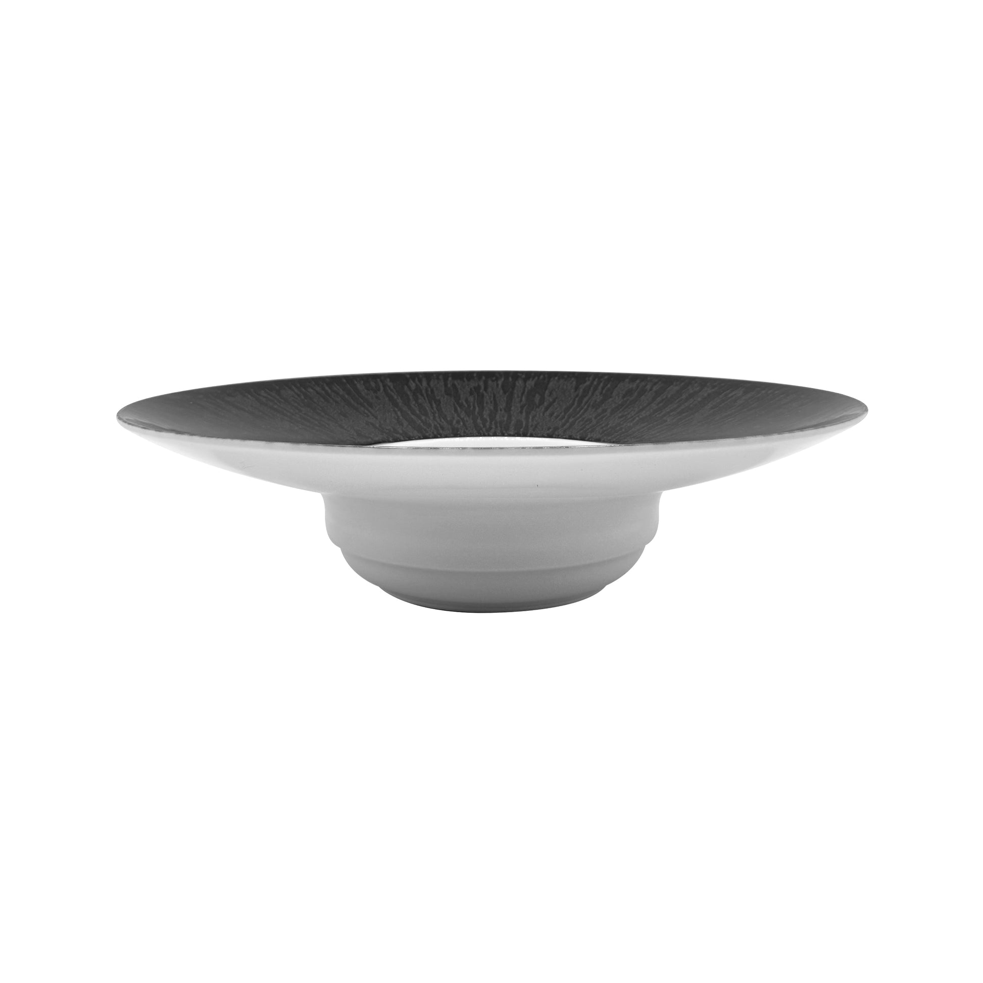 JL Coquet  LES HEURES DE LA NUIT - Assiette creuse ? aile GM 10.24 Inch SKU: HOR1023HDLNBLNC000