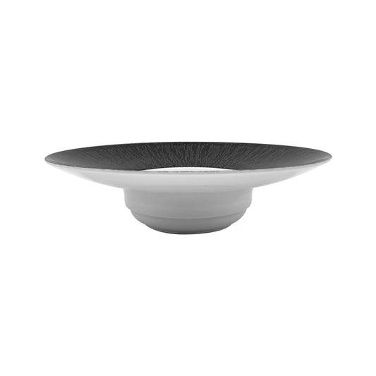 JL Coquet  LES HEURES DE LA NUIT - Assiette creuse ? aile GM 10.24 Inch SKU: HOR1023HDLNBLNC000