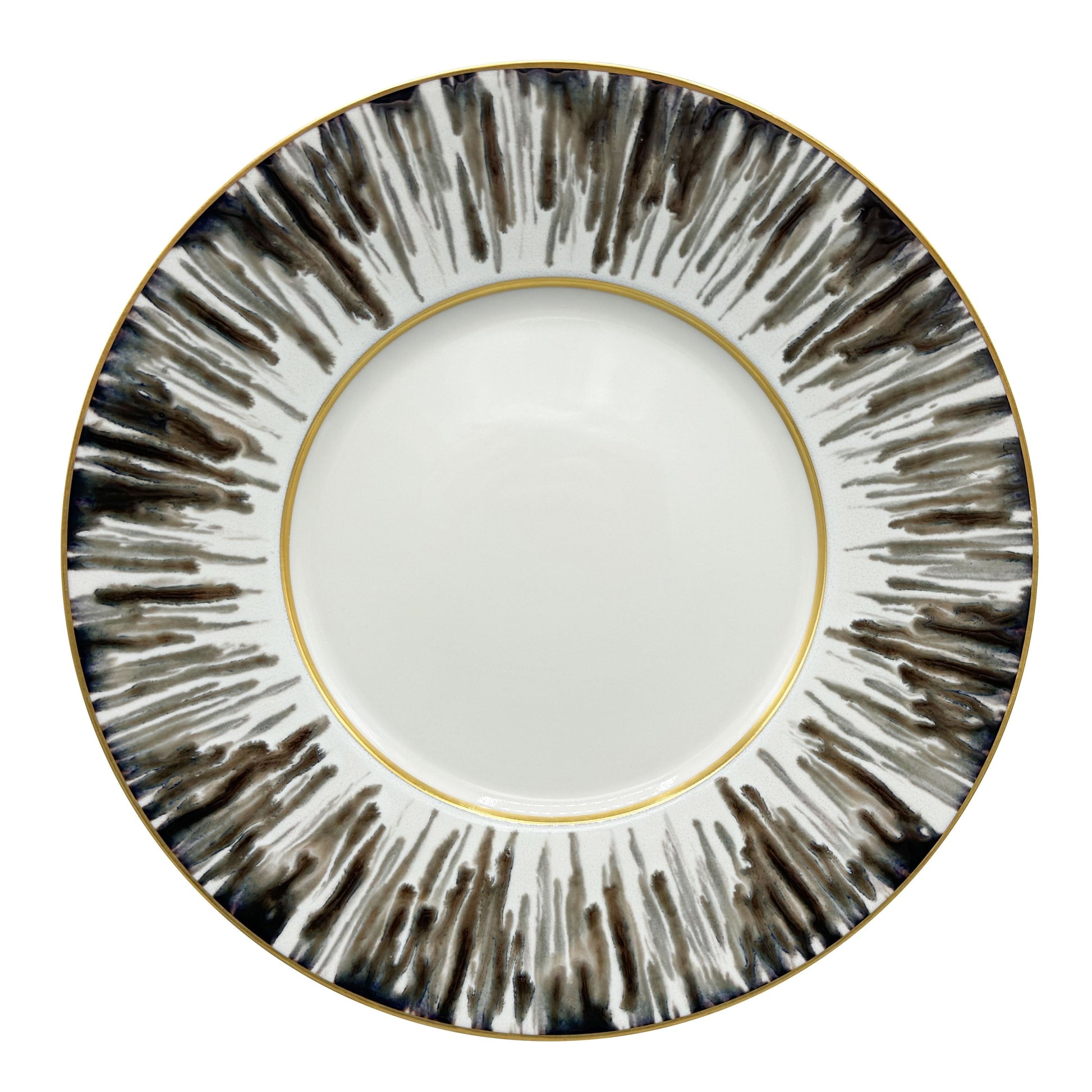JL Coquet  ?CAILLE CR?ME Filet Or - Assiette de pr?sentation, 1824 12.6 Inch SKU: MHV1039ECRECREMA00