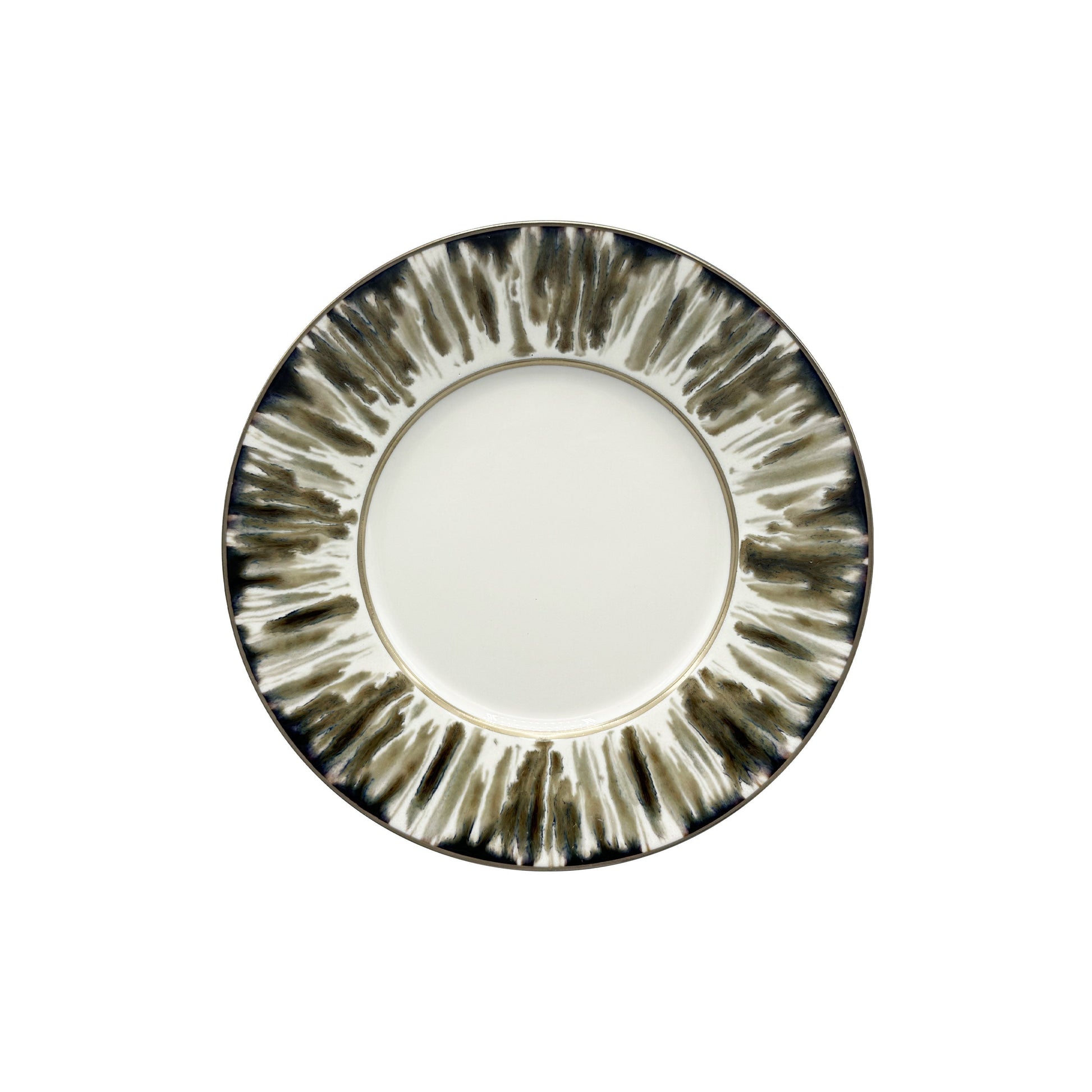 JL Coquet  ?CAILLE CR?ME Filet Bronze - Assiette ? dessert, 1824 8.27 Inch SKU: MHV1028ECRECREMB00